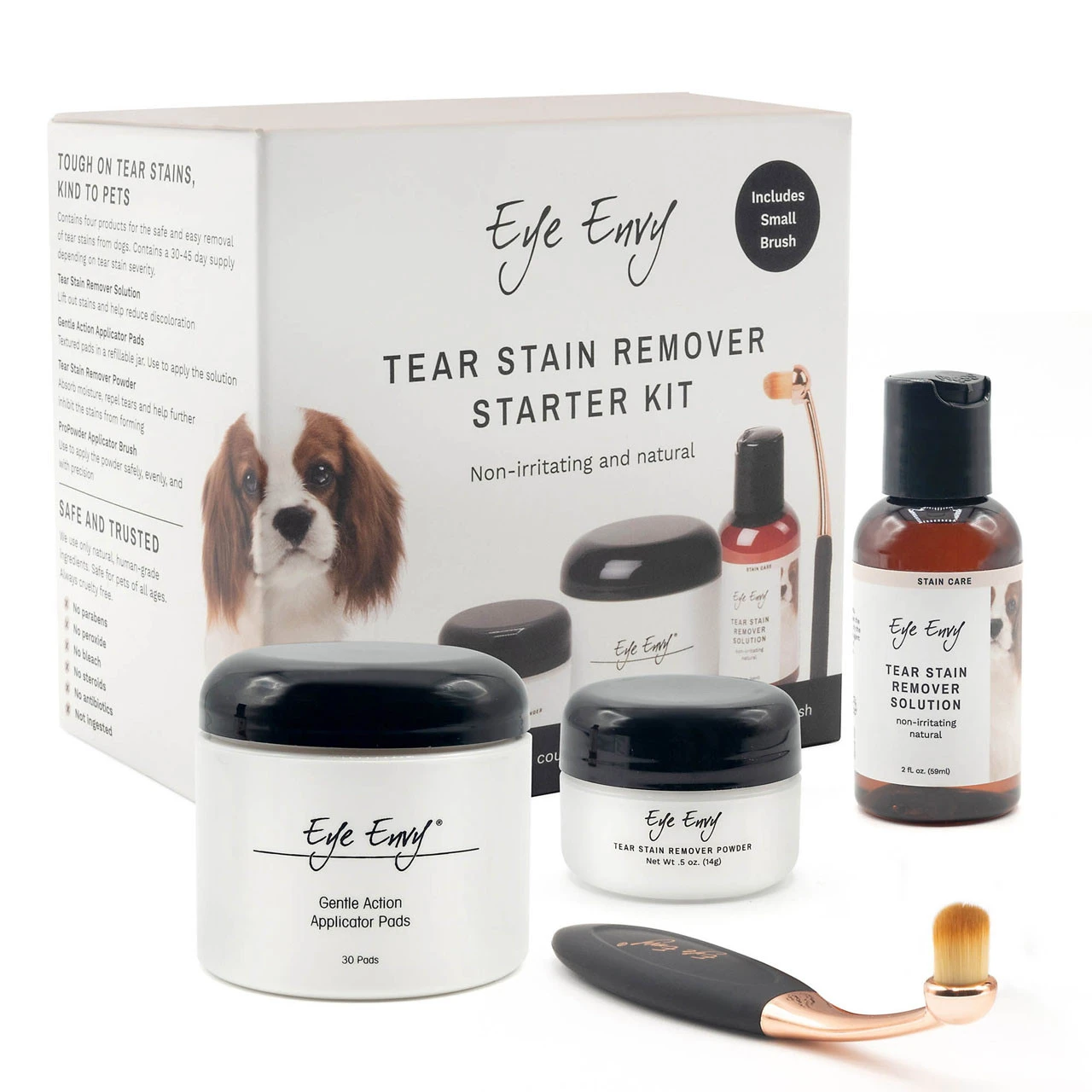 Eye Envy Dog Tear Stain Remover Starter Kit With ProPowder Brush